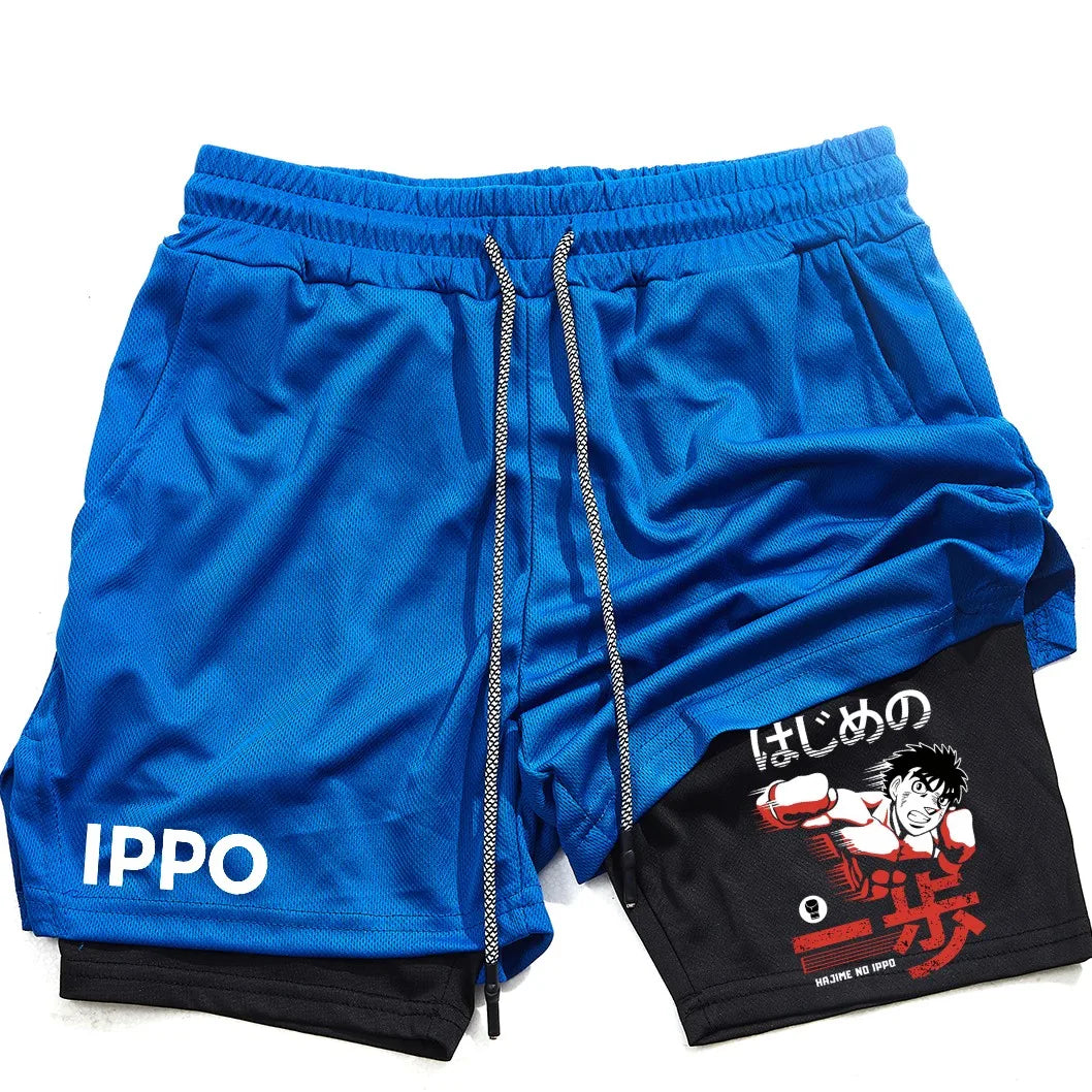 hajime no ippo shorts blue anime
