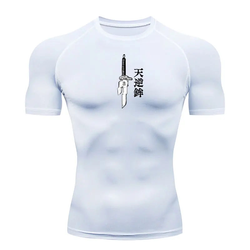 ichiverse jujutsu kaisen jjk anime manga compression shirt gym toji white