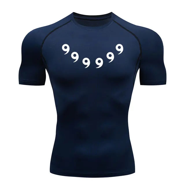 naruto compression shirt blue