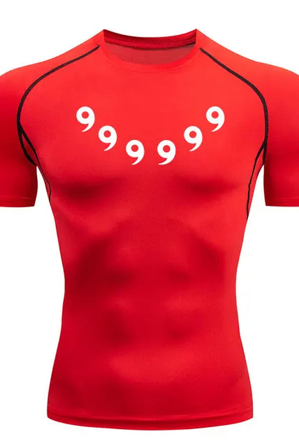 naruto compression shirt red