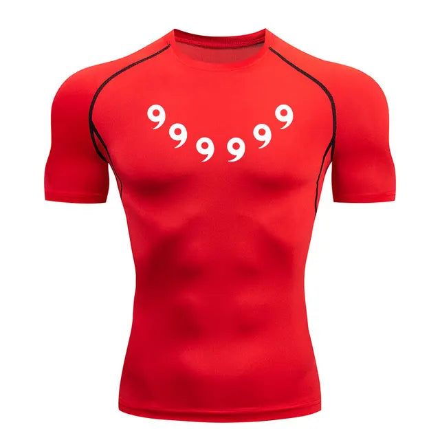 naruto compression shirt red