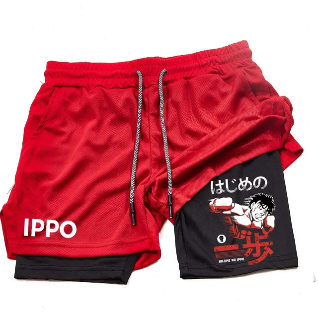 hajime no ippo shorts red anime