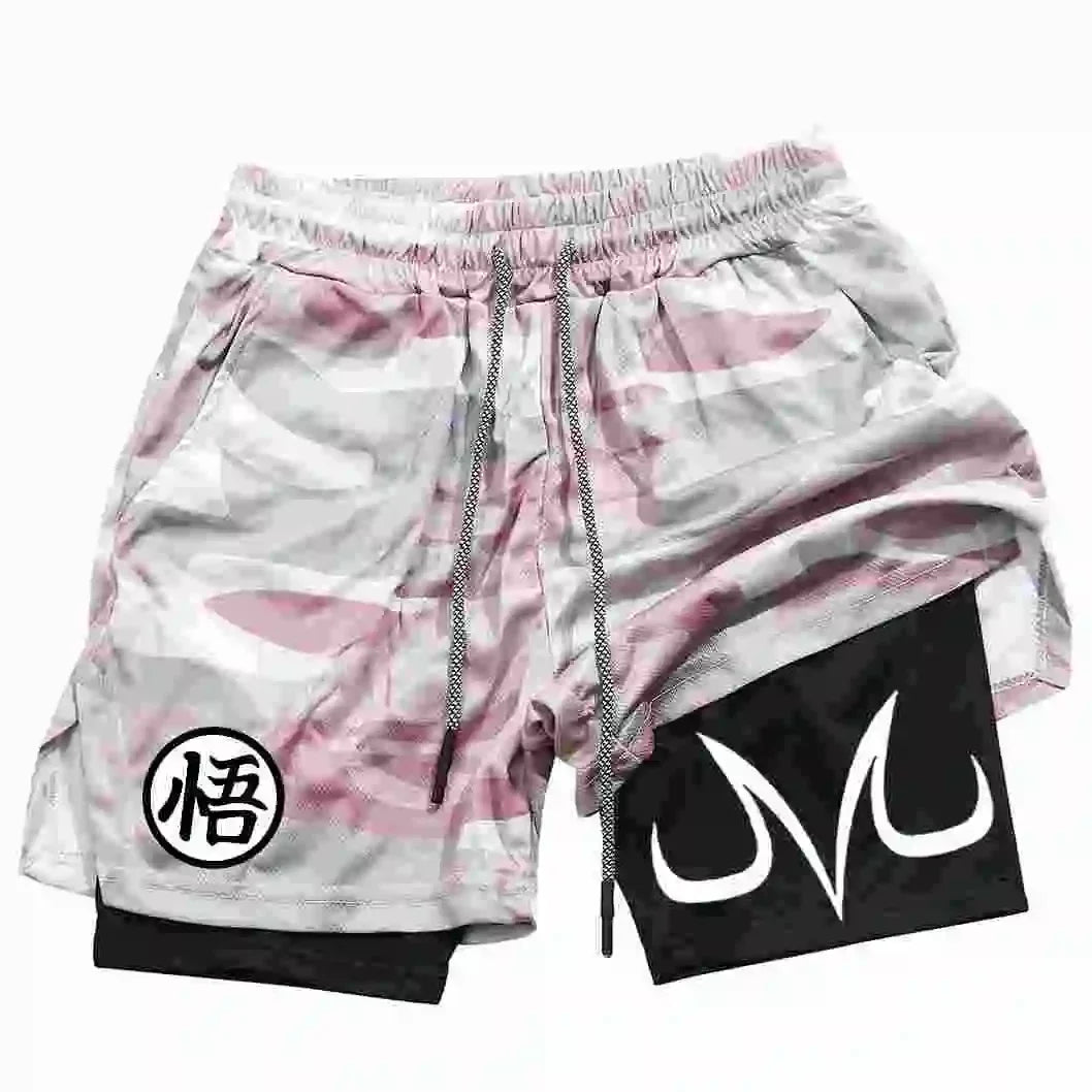 dragon ball majin vegeta pink shorts anime