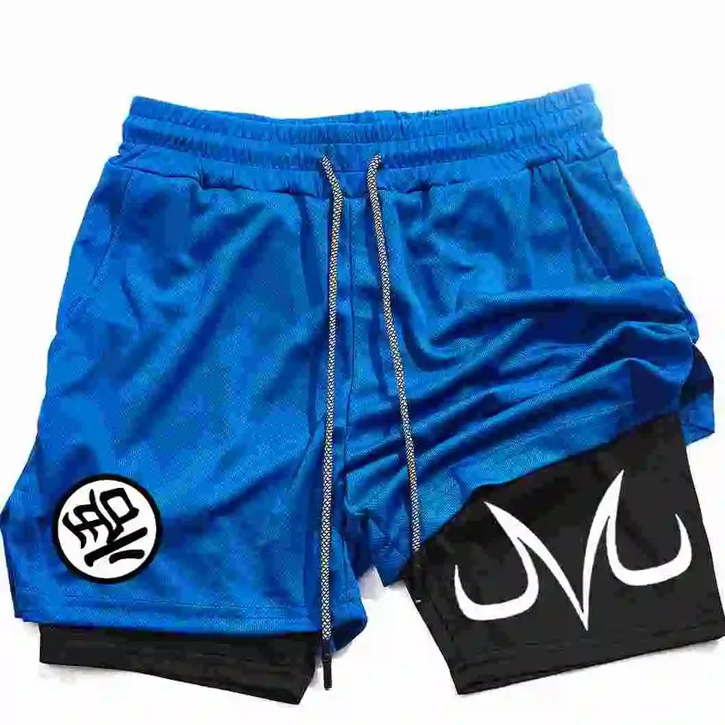 dragon ball anime blue shorts majin vegeta