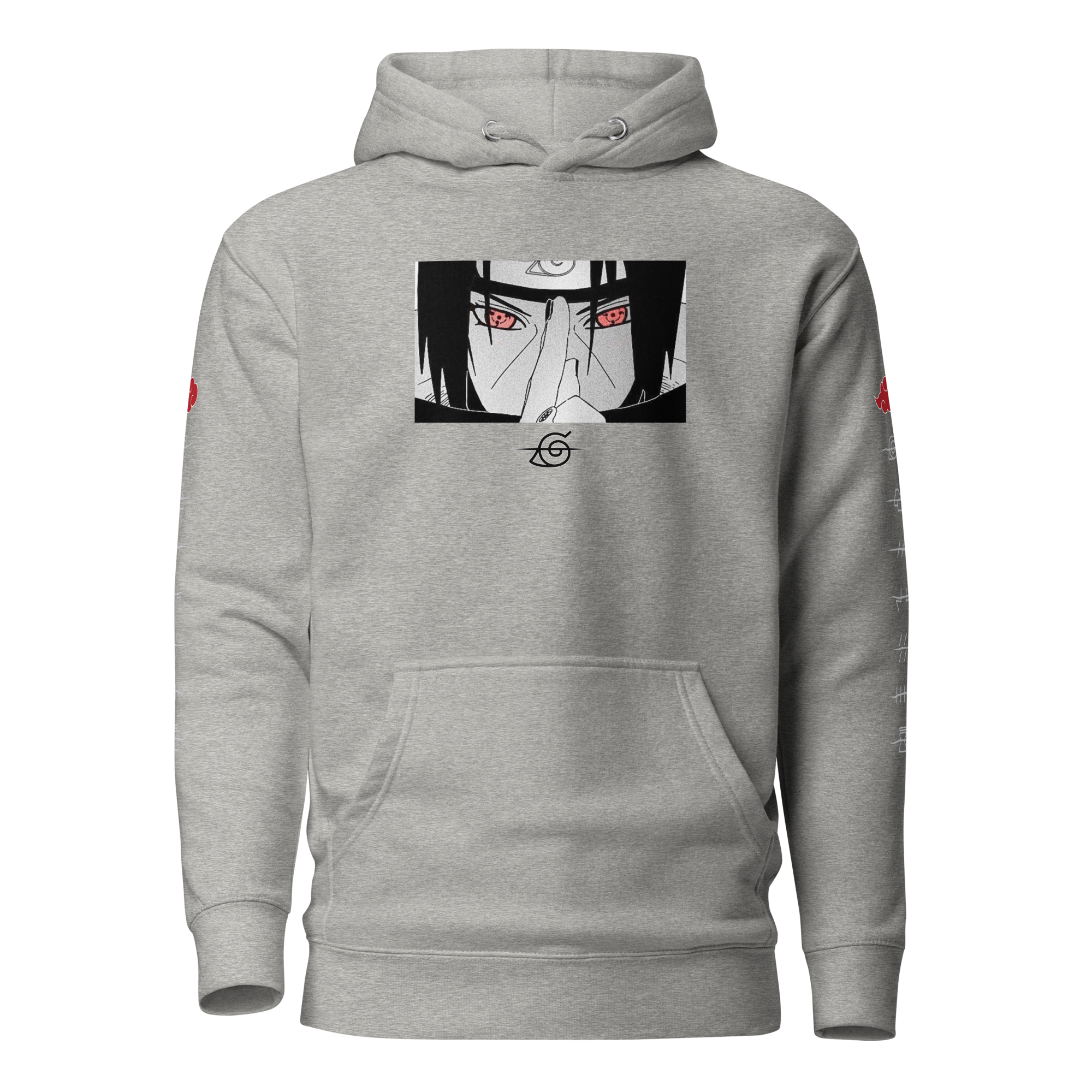 ichiverse naruto itachi hoodie anime manga grey