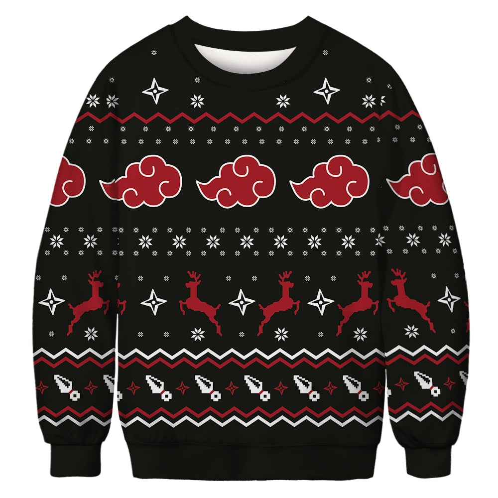 ichiverse christmas sweater jumper naruto akatsuki