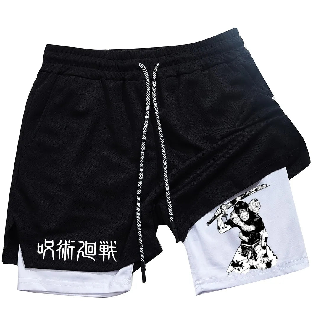 Jujutsu Kaisen | Toji Fushiguro Compression Shorts | Gym Wear