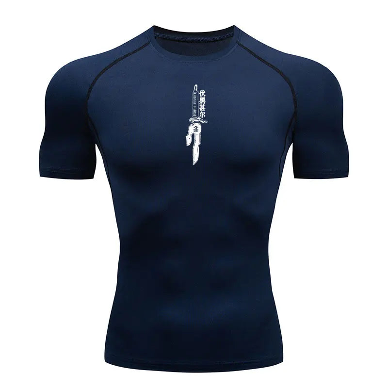 jujutsu kaisen toji shirt blue anime