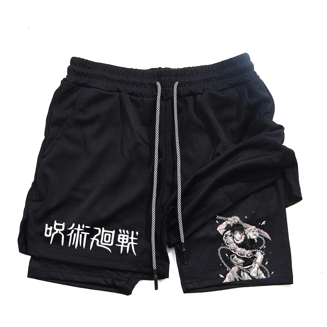 Jujutsu Kaisen | Toji Fushiguro Compression Shorts | Gym Wear