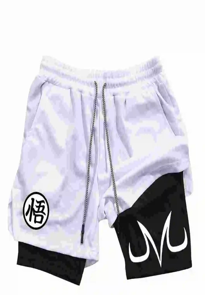 dragon ball white majin vegeta shorts anime