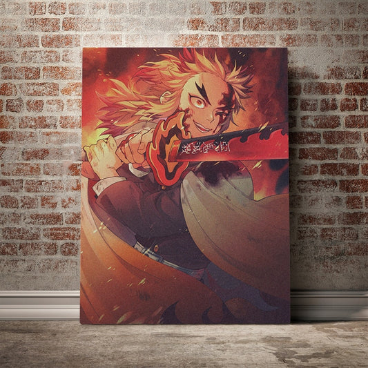 Kimetsu no Yaiba | Kyōjurō Rengoku | Canvas Painting Art