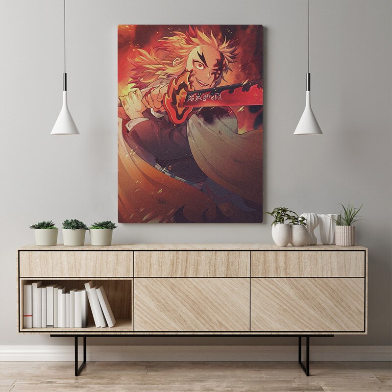 Kimetsu no Yaiba | Kyōjurō Rengoku | Canvas Painting Art