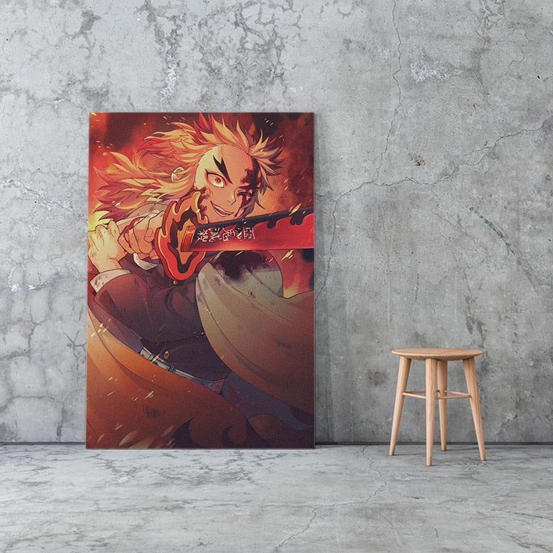 Kimetsu no Yaiba | Kyōjurō Rengoku | Canvas Painting Art