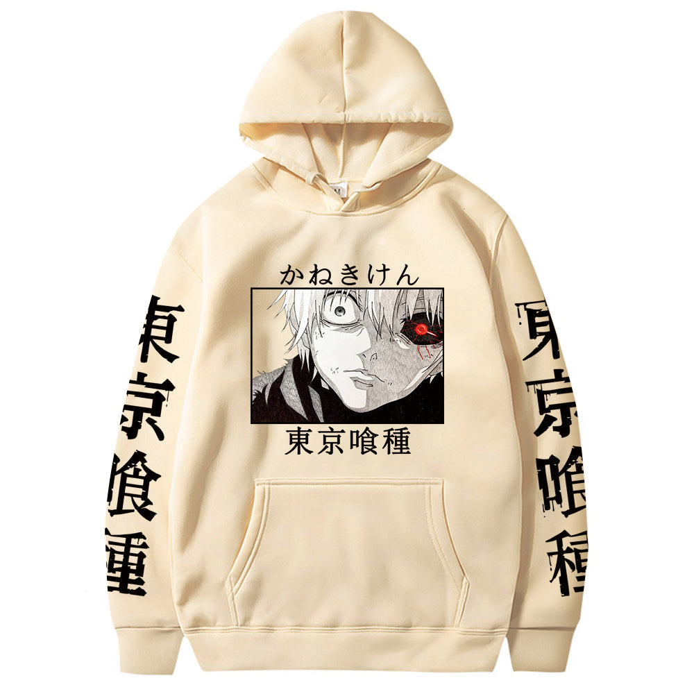 Ken Kaneki | Sudadera con capucha extragrande de Tokyo Ghoul | Hombres/Mujeres