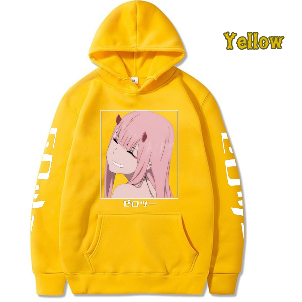 Chéri dans le FranXX | Sweat à capuche surdimensionné Zero-Two | Hommes/Femmes