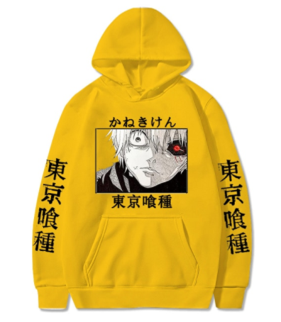 Anime masculino tóquio ghoul hoodies homem mulher boca ken kaneki